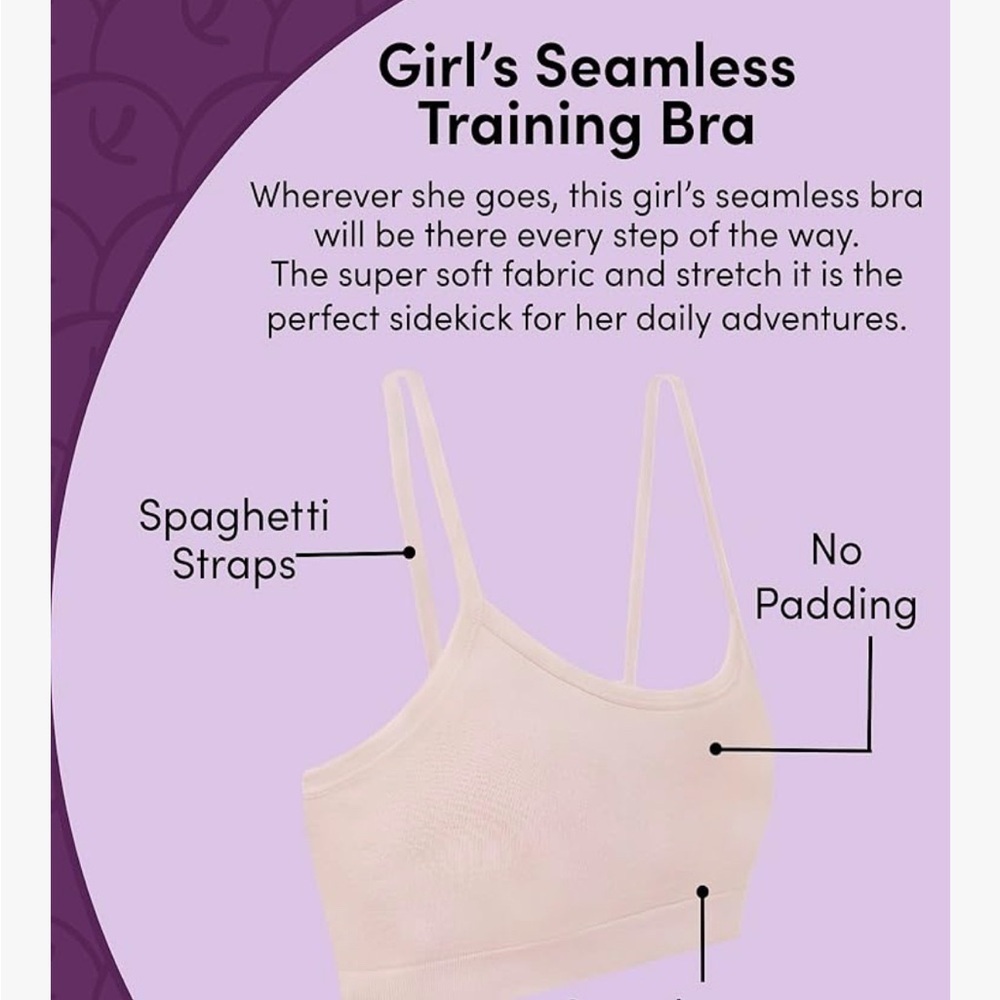 Fruit of the Loom Big Girls Training Bra 074 - Picture 2 of 3